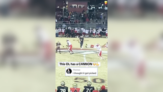 The lineman really threw a DOT #football #lineman #throw #touchdown #athlete #highlight #highschoolfootball