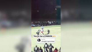 The lineman really threw a DOT #football #lineman #throw #touchdown #athlete #highlight #highschoolfootball