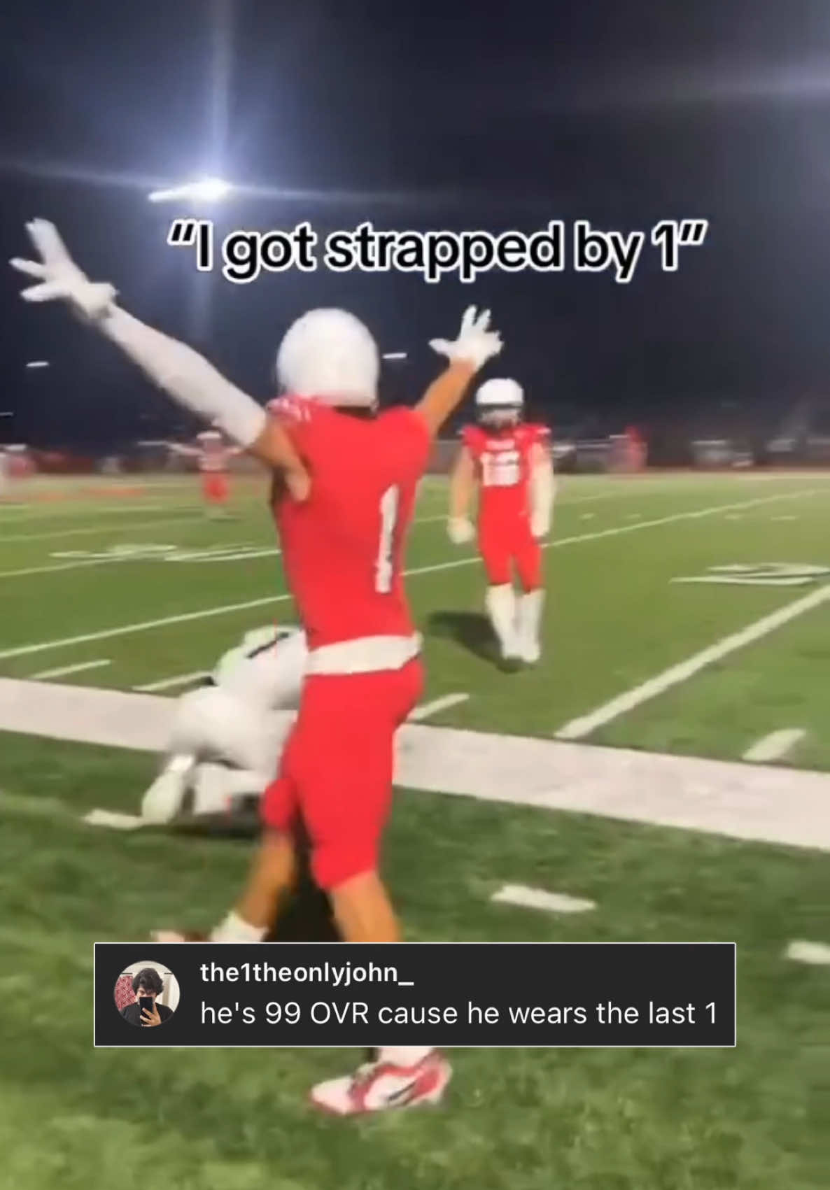 Bro might be the ONE 1⃣ #football #athlete #one #highschool #defense #highschoolfootball #highlight