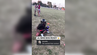 He wanted to HIT (via veezyttv/IG) #football #youth #youthfootball #athlete #drill #tackle #athlete
