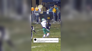 Impressing the ladies behind the fence *Kagen Teets from Musselman HS (WV) #football #highlight #athlete #impressive #touchdown #highschool #highschoolfootball #catch