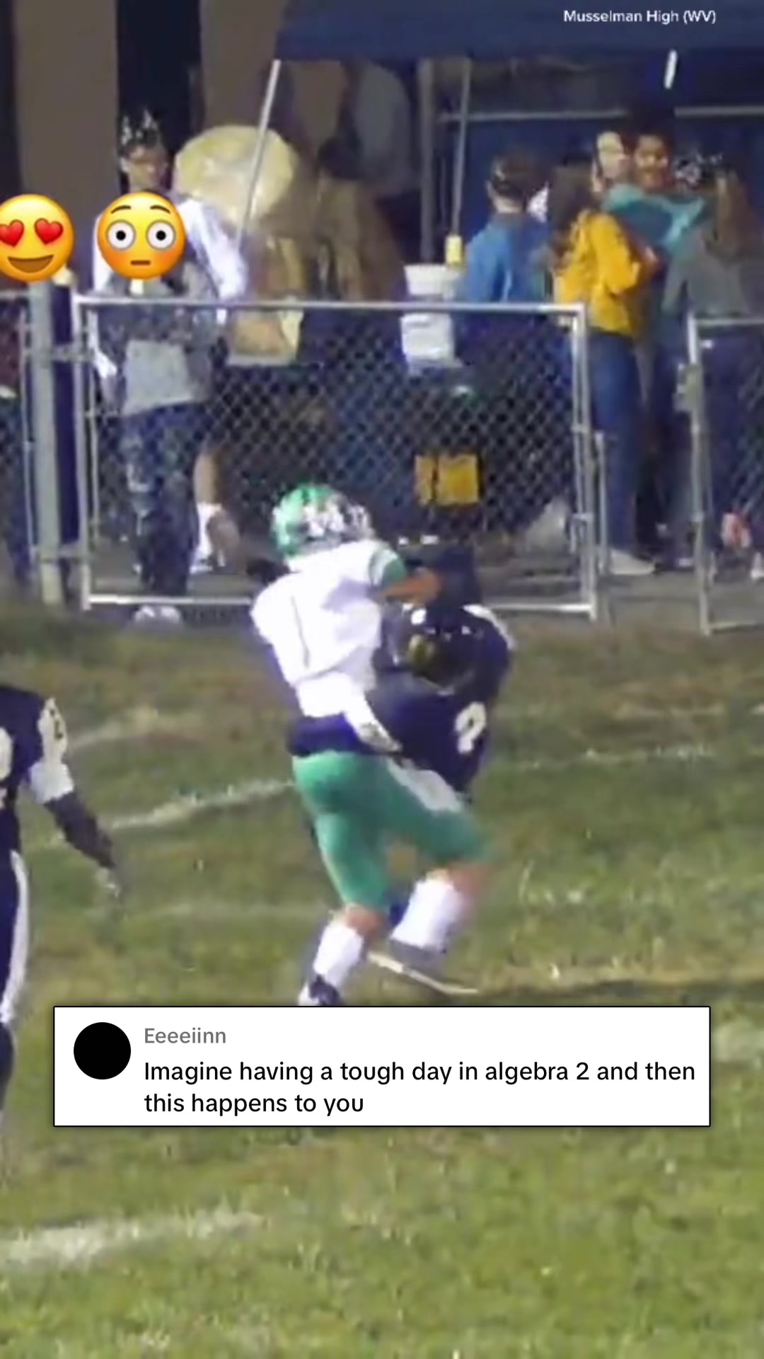 Impressing the ladies behind the fence *Kagen Teets from Musselman HS (WV) #football #highlight #athlete #impressive #touchdown #highschool #highschoolfootball #catch