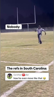 REF WAS MOVING (via @Kazariusss) #referee #football #highlight #speed #moving #athlete #highschool #highschoolfootball