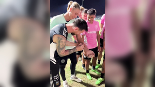 When this academy player got Messi's signature tattoo'd on him ???? @InterMiamiCF