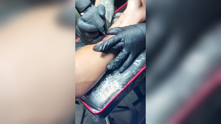 When this academy player got Messi's signature tattoo'd on him ???? @InterMiamiCF