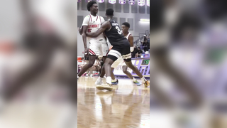 Kevin Thomas ROCKED the rim on #1 ranked @aj.dybantsa at the Montverde Academy Invitational Tournament