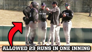Small ball helps George Mason score NCAA-record 23 runs in one inning vs. Holy Cross, a breakdown