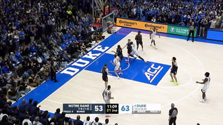 COOPER FLAGG SETS NEW ALL-TIME ACC FRESHMAN SCORING RECORD 42 PTS vs. Notre Dame ???? | ESPN CBB