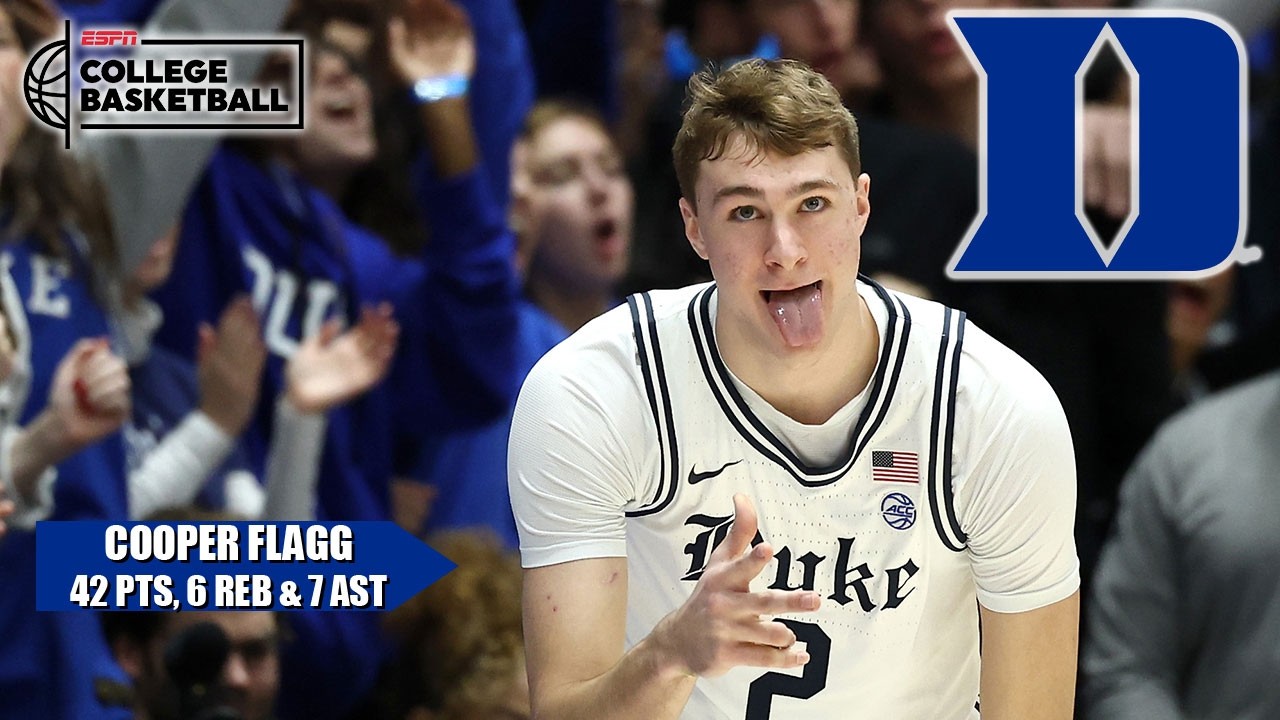COOPER FLAGG SETS NEW ALL-TIME ACC FRESHMAN SCORING RECORD 42 PTS vs. Notre Dame ???? | ESPN CBB