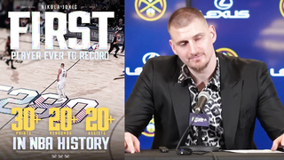 Nikola Jokic hilarious reaction to first ever 30-20-20 game in NBA history