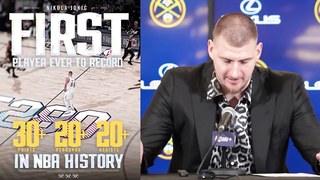Nikola Jokic hilarious reaction to first ever 30-20-20 game in NBA history