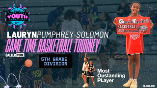 Lauryn “Lo” Pumphrey-Solomon Shines at GameTime Tournament – Miami Suns 5th Grade Victorious