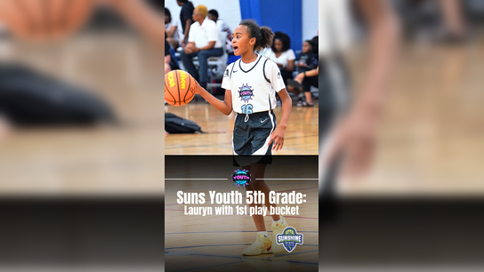 Lauryn with 1st play bucket