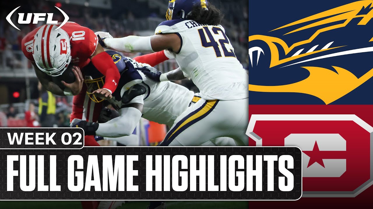 Memphis Showboats vs. DC Defenders Highlights | United Football League