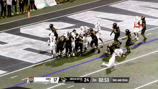 HIGHLIGHTS: 4-star Miami signee Malachi Toney leads No. 23 American Heritage to 40-31 win over Jones