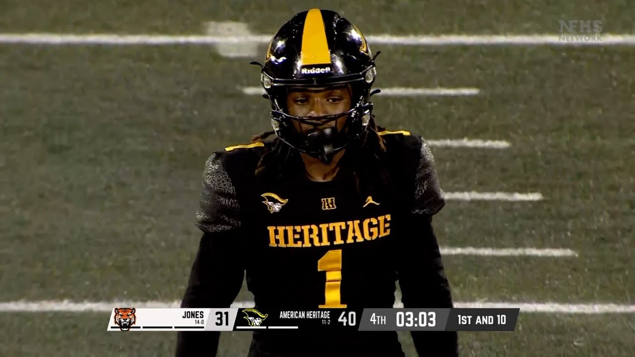 HIGHLIGHTS: 4-star Miami signee Malachi Toney leads No. 23 American Heritage to 40-31 win over Jones