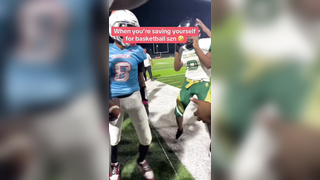 Bro is not having it @phantxsm0 #football #qb #quarterback #tired #basketball #giveup #funny #troll #highschoolfootball #highschoolsports #athlete #sports #tackle #defender #highlight