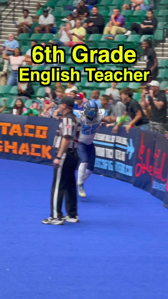 6th Grade Teacher is also a Pro Athlete! #football #nfl #sports #foryou #viral #fyp