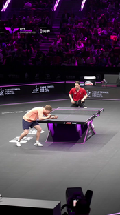 CRAZY TABLE TENNIS POINT! Point of the tournament so far here at @World Table Tennis Champions Chongqing #wtt #tabletennis #pingpong