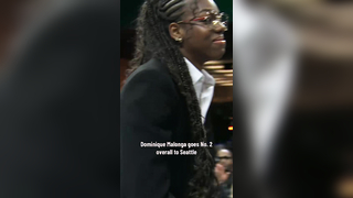 Dominique Malonga is heading to Seattle as the No. 2 pick in the 2025 WNBA Draft presented by State Farm!