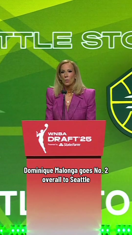 Dominique Malonga is heading to Seattle as the No. 2 pick in the 2025 WNBA Draft presented by State Farm!