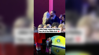 HVL was selected No. 11 overall by the Chicago Sky (via @Yahoo Sports) #wnba #nba #basketball #haileyvanlith #jalensuggs