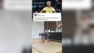 Rickea Jackson's response to a video of recently drafted Dominique Malonga #dunking on social media @espnW (via rickea/IG agence_comsport/IG) #WNBA #draft