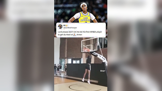 Rickea Jackson's response to a video of recently drafted Dominique Malonga #dunking on social media @espnW (via rickea/IG agence_comsport/IG) #WNBA #draft
