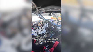 Final 4 battle chasing Fredric aasbo in Long Beach ca during formula drift #longbeachgrandprix #fdlb #longbeach #grabdprix #formulad #formuladrift