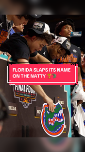 GATORS SLAP THEIR NAME ON THE NATTY #MarchMadness #NCAAtournament #collegebasketball #MFinalFour #NationalChampionship #cbb #mbb #floridagators #gators