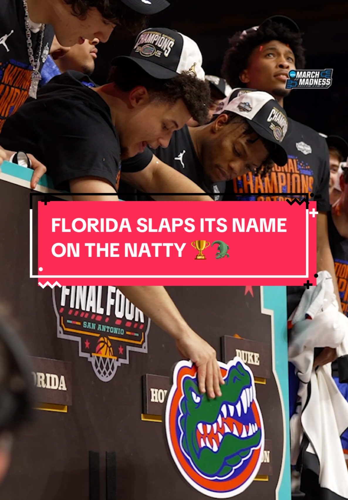 GATORS SLAP THEIR NAME ON THE NATTY #MarchMadness #NCAAtournament #collegebasketball #MFinalFour #NationalChampionship #cbb #mbb #floridagators #gators