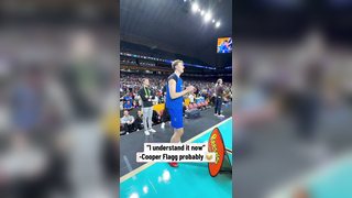Cooper Flagg and Duke practicing ahead of Final Four #marchmadness #duke #cooperflagg #collegebasketball