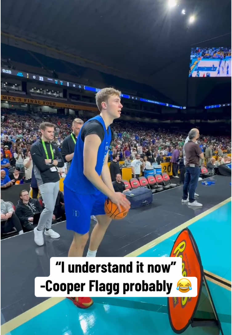 Cooper Flagg and Duke practicing ahead of Final Four #marchmadness #duke #cooperflagg #collegebasketball