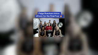 Intro was tough #uconn #marchmadness #paigebueckers