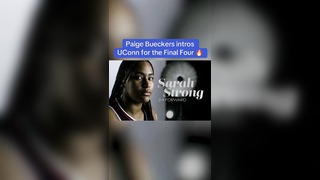 Intro was tough #uconn #marchmadness #paigebueckers