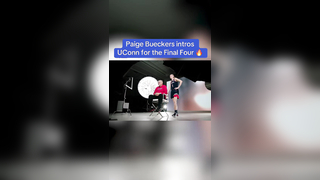 Intro was tough #uconn #marchmadness #paigebueckers