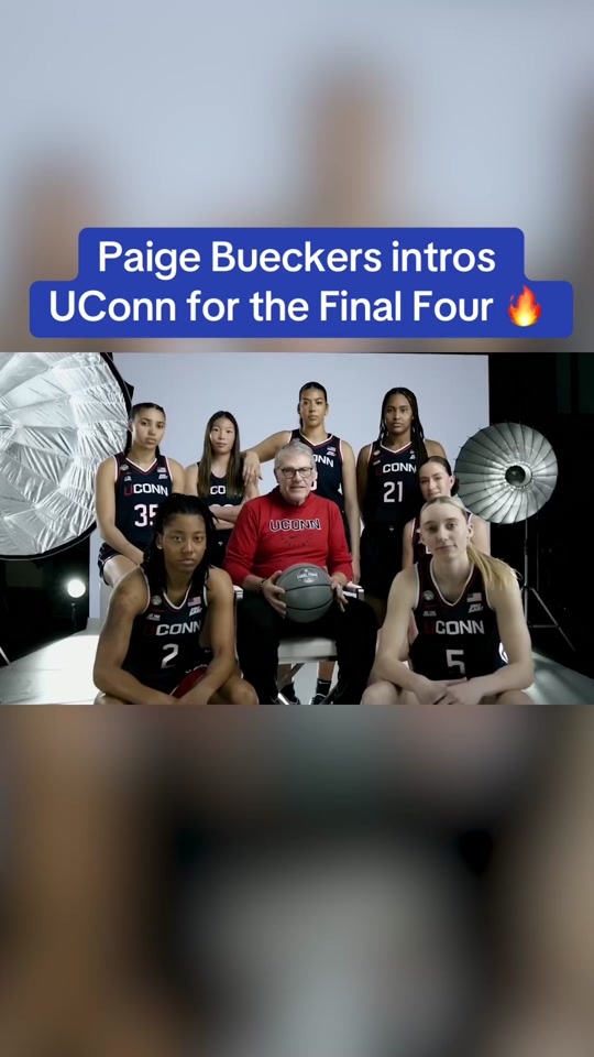 Intro was tough #uconn #marchmadness #paigebueckers