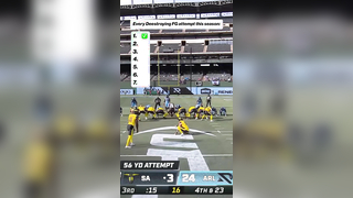 After making 3 more today, Deestroying is now 5 for 7 on the season #ufl #football #deestroying #fieldgoal