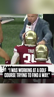 A week ago Toa Taua was working at a golf course, today he is scoring points at Ford Field #UFL