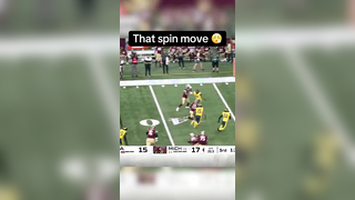 Circle button to the crib for 6 #spin #football #UFL #Michigan #Panthers