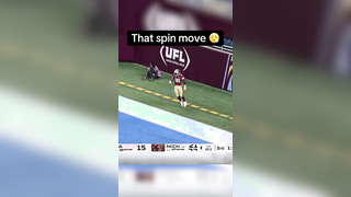 Circle button to the crib for 6 #spin #football #UFL #Michigan #Panthers