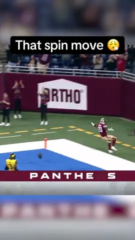 Circle button to the crib for 6 #spin #football #UFL #Michigan #Panthers