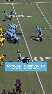 Kalen Ballage is already making history! ???? #ufl #uflfootball #arlingtonrenegades