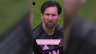 The crossbar denied Messi as Inter Miami drew 0-0 with Chicago Fire #intermiami #mls #messi #leomessi #miami #lionelmessi #chicago #chicagofire