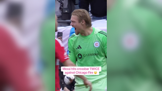 The crossbar denied Messi as Inter Miami drew 0-0 with Chicago Fire #intermiami #mls #messi #leomessi #miami #lionelmessi #chicago #chicagofire