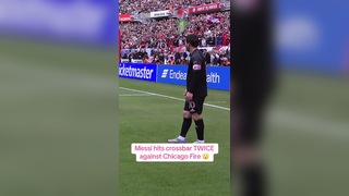 The crossbar denied Messi as Inter Miami drew 0-0 with Chicago Fire #intermiami #mls #messi #leomessi #miami #lionelmessi #chicago #chicagofire