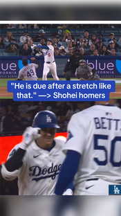 Called it. #shoheiohtani #dodgers #calledit #homerun #mlb #baseball (via @MLB, SportsNetLA)