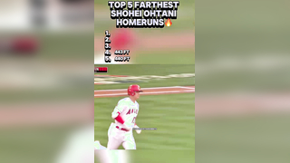 TOP 5 FARTHEST SHOHEI OHTANI HOMERUNS #shoheiohtani #top5 #mlb #sports #baseball #homerun #dodgers