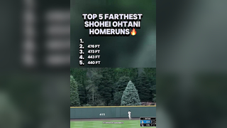 TOP 5 FARTHEST SHOHEI OHTANI HOMERUNS #shoheiohtani #top5 #mlb #sports #baseball #homerun #dodgers