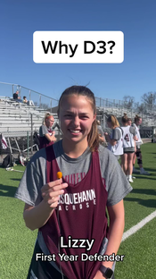Happy D3 Week! Check out why a few of our teammates chose D3 #whyd3 #d3 #lax